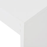 Bar Table with Shelf White 110x50x103 cm 280211