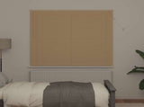 Venetian Blind Light Brown with Pattern 150 x 140 cm 25 mm PVC 42003768