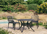 Bistro Set Black Cast aluminium Medium Industrial Bistro Set 3070584