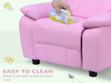 Kids Sofa Armchair Toddler Recliner Children's Chair Lounger Games Chair PU Leather w/ Storage T3398P348593