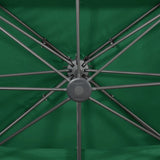 Cantilever Garden Parasol with Double Top Green 400x300 cm 312371