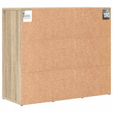 Shoe Cabinet Sonoma oak 77.5 x 30 x 67 cm Engineered wood 808714
