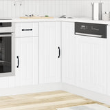 Kitchen Corner Base Cabinet Lucca White Engineered Wood 853747