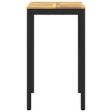 Garden Bar Table White and Black 60 x 60.5 x 105 cm 901772