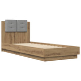 Bed Frame with Headboard Artisian Oak 80 x 200 cm 3429580
