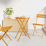 Bistro Table Folding Mustard 50 x 71 cm Powder-coated Steel 42002963