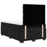Box Spring Bed with Mattress Black 120x200 cm Velvet 3290890