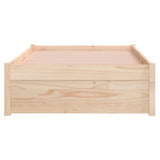 Bed Frame without Mattress Solid Wood 75x190 cm Small Single Small Single 814909