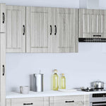 ZNTS Kitchen Wall Cabinet Lucca Grey Sonoma Engineered Wood 853833