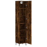Highboard Smoked Oak 34,5x34x180 cm Engineered Wood 3198806