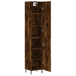 Highboard Smoked Oak 34.5x34x180 cm Engineered Wood 3198806