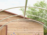 Polytunnel Greenhouse Walk-in Grow House with PE Cover, Door and Galvanised Steel Frame, 3 x 2 x 2m, T3398P315931