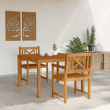 Garden Dining Set 3 pcs Brown Solid Acacia wood 3375658