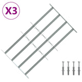 Security Grille for Windows with 4 Crossbars 3 pcs 630-1140 mm 42031280