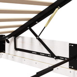 Ottoman Bed Frame White 100 x 200 cm Solid Pine Wood 3418736