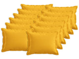 Cushion with Pillow HOUTEN 12 pcs Light Yellow Faux Linen 934599