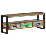 TV Cabinet 120x30x45 cm Solid Wood Reclaimed 351671
