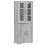 Highboard Grey Sonoma 69.5x34x180 cm Engineered Wood 3198207