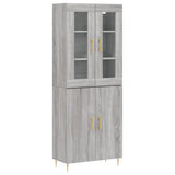 Highboard Grey Sonoma 69.5x34x180 cm Engineered Wood 3198207