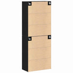 Wall Mounted Cabinet 2 pcs Black oak 69.5 x 34 x 90 cm 3333103