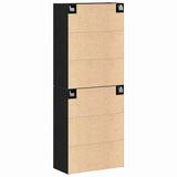 Wall Mounted Cabinet 2 pcs Black oak 69.5 x 34 x 90 cm 3333103