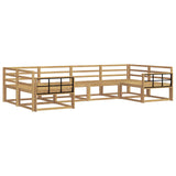 Outdoor Sofa Set 6 pcs White Solid Acacia Wood 3386943