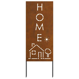 Garden Privacy Screen Rusty 50 x 140 cm Weathering Steel 876342