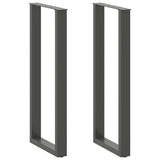 Bar Table Legs U-Shaped 2 pcs Anthracite 50x cm Steel 4013246