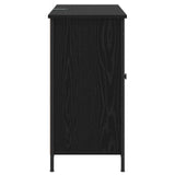Sideboard Black Oak 100 x 35 x 70 cm Engineered Wood 8010906