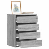 Corner Chest of Drawers Grey Sonoma 60x41x76 cm Engineered Wood 852875