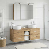 Bathroom Furniture Set 4 pcs Artisan Oak 3407022
