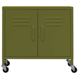 336261 Storage Cabinet Olive Green 60x35x56 cm Steel