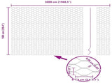 Hexagon Fence Silver 1 x 50 m Galvanised steel 42005720
