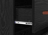 Chest of Drawers Black Oak 69.5 x 34 x 90 cm Engineered Wood 881488