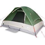 ZNTS Camping Tent Dome 4-Person Green Waterproof 94777