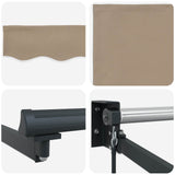 Manual Retractable Awning with LEDs 3.5 x 2 m 3419392