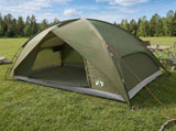 Camping Tent with Rainfly Water-resistant Dome Olive Green 42029005