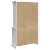 Highboard Corona White 112x43x196 cm Solid Wood Mexican Pine 355086