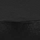 Coffee Table Hammered Aluminium 70x30 cm Black 246510
