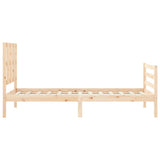 Bed Frame without Mattress Single Solid Wood 3194081