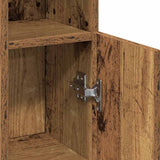 Bathroom Cabinet with Roll Holder Old Wood 20.5x22x90 cm 858504