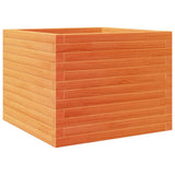 Garden Planter Wax Brown 60x60x46 cm Solid Wood Pine 3282411