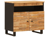 Side Cabinet with Door Brown 60 x 33 x 75 cm Solid Mango Wood 4018321