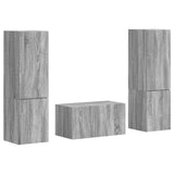 TV Cabinet Set 5 pcs Grey Sonoma Engineered Wood 3409102