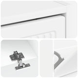 Shoe Cabinet EDE 78 x 24 x 103 cm Engineered Wood White 895995
