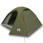 Camping Tent Dome 3-Person Olive Green Waterproof 4009615