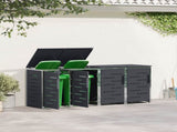 Wheelie Bin Storage Anthracite 276 x 77.5 x 112.5 cm 3422242