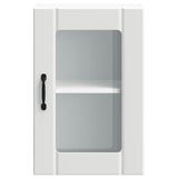 Kitchen Wall Cabinet with Glass Door Lucca White 853767