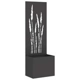 Garden Privacy Screen Black 50 x 150 cm Cold-rolled steel 876462