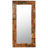 Wall Mirror Solid Reclaimed Wood 60x120 cm 246419